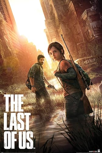 Pyramid International Poster 142: The Last Of Us - Ellie & Joel - Warm Red - 91.5L x 61B cm - Post-Apokalyptisch - Wohn- und Arbeitsbereiche im Haus geeignet - Schlafzimmer, Wohnzimmer, Heimbüro