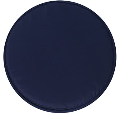 Sitzkissen 30 cm Rundes Stuhlkissen Sitzpolster für Stuhl Weiches Stuhlauflage Sitzauflage Dekokissen für Innen- & Außenbereich (Marine, 30X30CM)