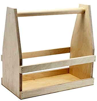 HW HOLZKISTEN-WELT Bierträger 8er aus Holz Natur - Flaschenträger Getränketräger Kiste