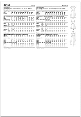 SIMPLICITY SS9743W3 Women's Dresses W3 (30W-32W-34W-36W-38W)