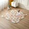 INTOMENG Puzzlematte Baby Play Mat for Floor Interlocking Eva Foam Puzzle Mat Krabbeldecke FüR Baby Tiermuster drucken Krabbelmatte rutschfest 142×142×1cm, Khaki Modell 08