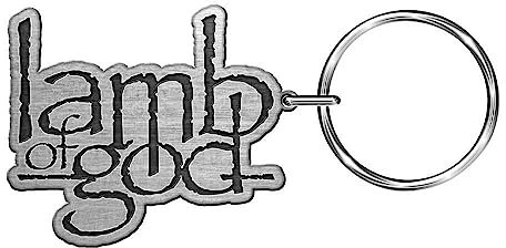 Lamb Of God - Schlüsselanhänger Logo (Einheitsgröße) (Silber/Schwarz)