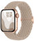 Suitisbest Nylon Armband Kompatibel mit Apple Watch 42mm 44mm 45mm 46mm 49mm, Rutschfestes Geflochtenes Elastisches Dehnbares Band für Apple Watch 10 9 8 SE 7 6 5 4 3 2 1 Ultra, Milchtee
