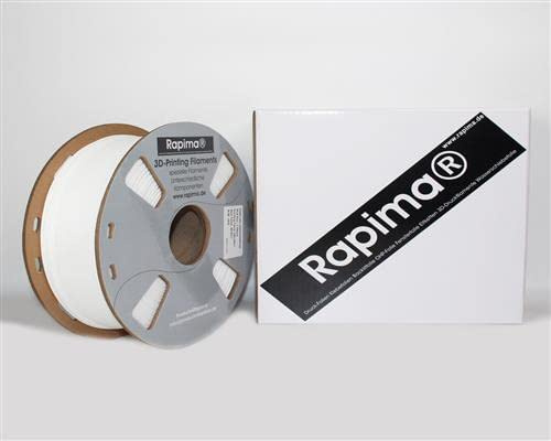 ABS Filament 1.75mm WEISS, 3D Drucker Filament Maßgenauigkeit +/- 0.02mm, 1kg Spule (2.2 LBS) 3D Druck Filament für 3D Drucker