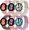 Cinturino Nylon per Samsung Galaxy Watch 7/6/5/4/FE 40mm 44mm/3 41mm/per Amazfit Gts 2 Mini/2/Gtr 4/Bip U Pro/Bip 3 Pro/Bip U, 6PCS Cinturini Sport per Smartwatch 6 Classic 47mm 43mm/5 Pro 45mm Band