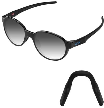 Acefrog Verbesserte Nasenpads für Oakley Metalink OX8153, Miter OX8154, Cogswell OX8157, Aktivieren Sie das Brillen-Push-in-Nasenstück, 1 Stück schwarz, Einheitsgröße