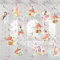 Easy Joy 24pcs Fairy Spirals Streamers Garden Party Decorations Butterfly Hanging Decorations Ceiling Swirls Decorations for Girl Baby Shower Wedding Decoration Birthday Party Supplies