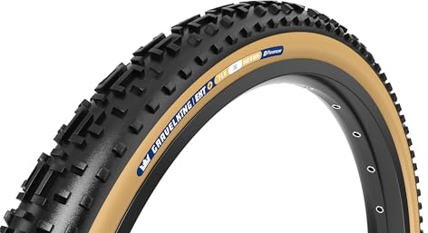 Panaracer Gravelking EXT Plus TLR Tubeless Ready Faltreifen - ZSG Gravel Compound Pannensicher - Beadlock-Technologie - 120Tpi TuffTex+ Doppelschicht Gehäuse - Gravel Fahrradreifen