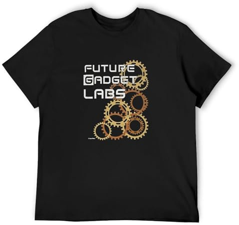 PLANDOO Steins;Gate Inspired T-Shirt Future Gadget Labs XXL