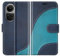 BoxTii Cover per Oppo Reno 10 5G/PRO, Custodia in PU Pelle Portafoglio, Magnetica Cover a Libro con Slot per Schede, Blu