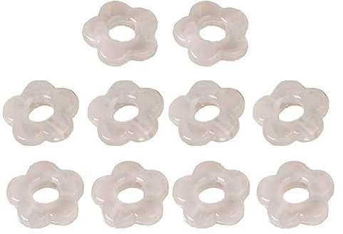 antianzhizhuang Lot de 10 breloques en forme de fleur creuse teintée, pendentifs en résine, porte-clés, boucles d'oreilles, bijoux, accessoires faciles à utiliser, ornement floral, décoration de fête