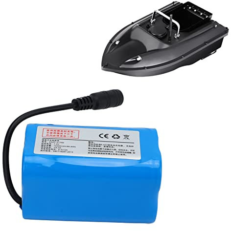 RC Nesting Boat Battery,Large Capacity Battery RC Boat Battery,Safe Rechargeable Lightweight Bait Boat Battery Part,with Balancing Charging