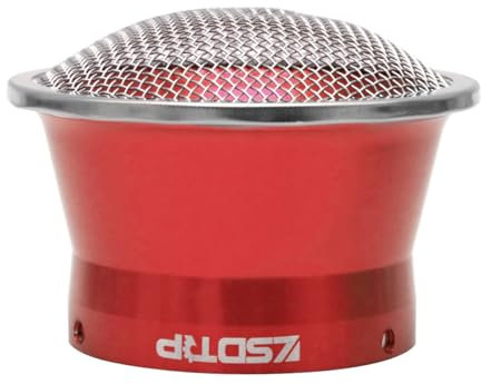 Filtro dell'aria per carburatore Clean Velocity Stack 63 mm corpo corto in alluminio con rete SUS304 per PWK34 36 38 40 42 mm TM38 VM38 TX38 Carb ciclomotore Pit Dirt ATV Scooter (rosso, 63 mm corto)