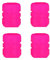 Universelle Fluoreszierende Auto Ventilkappen für Autoreifen 4 Stück Leuchtendes Auto Reifenventil Universelles Zubehör für Autos, Lkws, Suvs, MotorräDer Und Fahrräder (Pink)