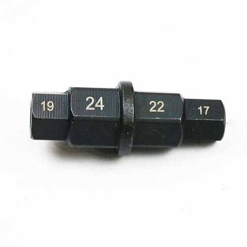 GERUI 1 pcs Motorrad Vorderachse Rad Sechskantachse Werkzeug,Motorrad-Spezial-Einsatz | 10 mm (3/8) | 17-19 - 22-24 mm | für SteckachseYamaha, für Kawasaki, für BMW, für Honda