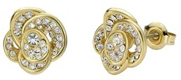 Ted Baker Florine Kristall-Blumen-Ohrstecker für Damen (Gold/Kristall)