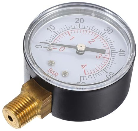 FUNOMOCYA Manómetro De Prueba De Presión De Agua Manómetro De Piscina Rosca De 1/4 De Pulgada 60 Kpa