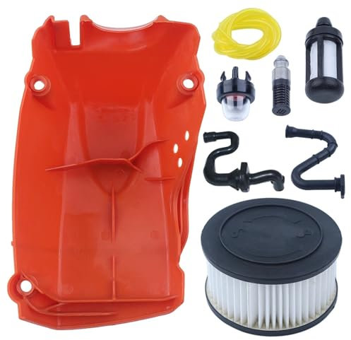 LALAL Cubierta de filtro de aire del cilindro superior for Stihl MS251 MS 251 Línea de filtro de aceite combustible Piezas de repuesto for motosierra