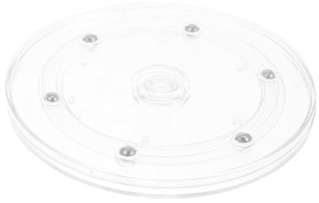 5.9 Inch Heavy Rotating Swivel Stand, 360 Degree Rotation Electric Turntable Base, for Display Model Turntable, Clear Acrylic