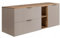 Rodan Bad Schrank Beige & Eiche Craft - Badezimmer Unterschrank mit 2 Soft-Close Schubladen - Badschrank mit ABS-Kanten, MDF-Korpus - Badezimmerschrank Modern und Widerstandsfähig 46 x 120 x 57 cm