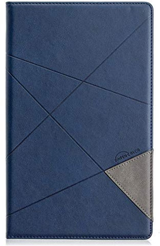 Custodia in pelle per tablet da 8 pollici compatibile con Amazon Fire HD 8 (8a/7a/6a generazione, 2018/2017/2016), custodia magnetica pieghevole con supporto e slot per schede, accensione e