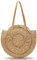 Xusxes Panier de Plage Paille Sac, Bandoulière Rotin de Paille, Panier Plage, pour Marron Clair À Main Femme Ete Paille de Plage Paille Pour les Voyages, les Vacances, les Loisirs