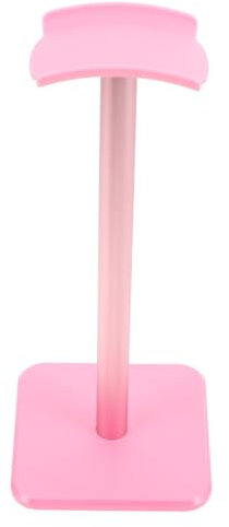SMASOLO Creative Over Ear Headphone Holder Sturdy Under Desk Headset Hook for Gaming Accessories Space Saving Earphone Display Rack for Home Office Durable Stylish Design in Pink