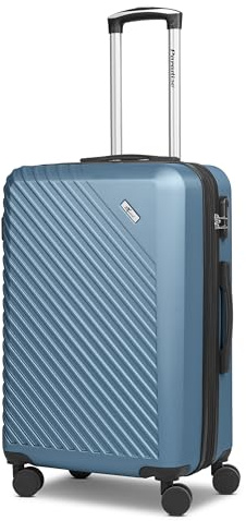CHECK.IN Koffer für Damen und Herren | mittelgroßer Trolley 44,5 x 27 x 68 cm aus hochwertigem, stoßfestem ABS Material | Erweiterbar & Teleskopgriff| Paradise 2.0 Serie