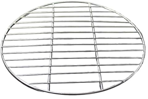 Runde Edelstahl Cooking Rost BBQ Grill Net for Camping -Picknick (34 cm)