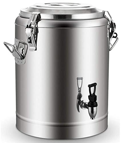 XSDAJSD Chauffe-Eau, Distributeur de Boissons Isotherme en Acier Inoxydable avec Robinet – Isolation Chaud/Froid 20 Heures pour thé, Eau, café et Boissons glacées (20 L)