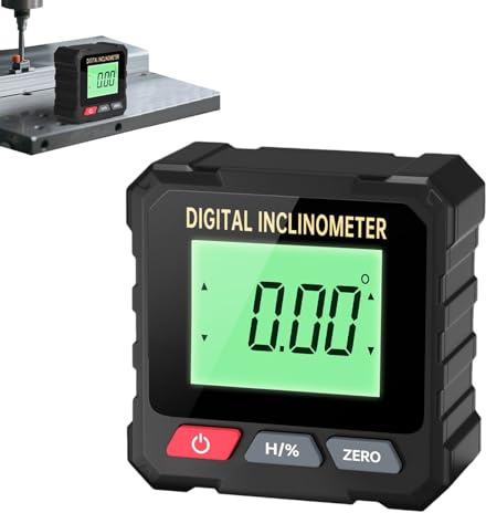 Digital-Nivelliergerät – 4-seitige magnetische Winkelmesser mit Hintergrundbeleuchtung | Winkelmesswerkzeug, für den Bau, Golf, Renovierung des Hauses, Installation von Türen und