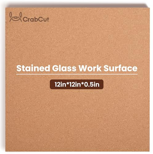 Crabcut Stained Glass Supplies & Starter Kit - 12x12 Inch Heat Resistant Work Surface Mat, Essential Stained Glass Tools with Cutting Mat for Table Protection (1 Pack)