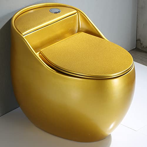 Inodoro compacto con sifón para espacios pequeños, diseño eficiente y que ahorra espacio