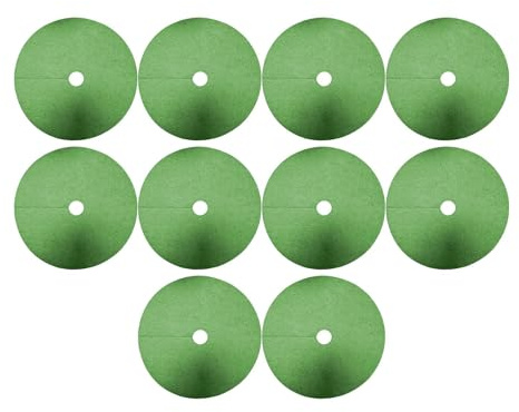 KESOTO 10 Pezzi Tappeti Barriera per Diserbo Alberi, Tappetini Protettivi per Alber, Coperture per Terreno, Coperture per Piante Anelli di Pacciamatura, Verde 42 Cm