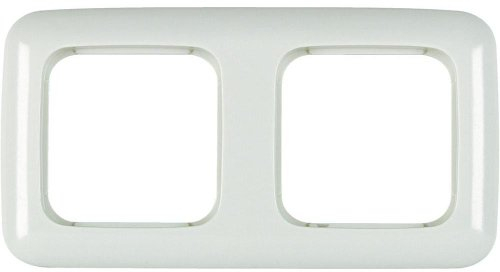 Busch-Jaeger 2fach Rahmen Duro 2000 SI Creme-Weiß 2512-212