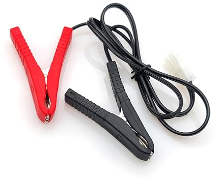 BIKETEK Battery Charger Female Connector Lead With Crocodile Clip Attachment