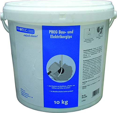 Bau- & Elektrikergips 10kg Eimer PROTEC.CLASS PBEG