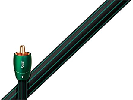 AudioQuest 1.5m Coax Forest - Cable coaxial (1,5 m, Male Connector/Male Connector, Oro, Negro, 75 Ω, 1 Pieza(s))