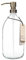 Kuishi Distributeur de flacon pompe en verre transparent [1000ml, pompe dorée] Flacon distributeur rechargeable en verre ambré avec pompe en acier inoxydable, respectueux de l'environnement (sans BPA)