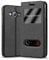 cadorabo Coque pour Samsung Galaxy J3 / J3 DUOS 2016 en Noir COMÈTE - Housse Protection avec Stand Horizontal et Deux Fenêtres - Portefeuille Etui Poche Folio Case Cover