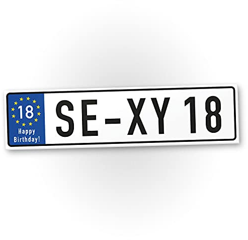 DankeDir! Sexy 18 Jahre Schild Jahre - Geschenk 18. Geburtstag Geschenkidee Geburtstagsgeschenk Achtzehnten Geburtstagsdeko Partydeko Party Zubehör Geburtstagskarte