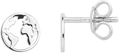 XENOX® Weltkugel Ohrringe - Damen Ohrringe aus hochwertigem 925/- Sterlingsilber | XS3163