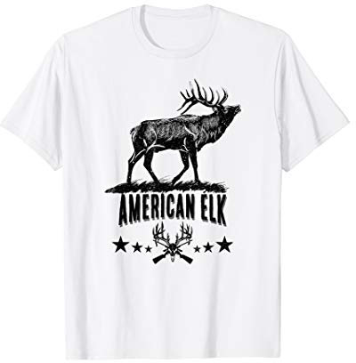 Amerikanischer Elch! Wapiti-Jäger T-Shirt