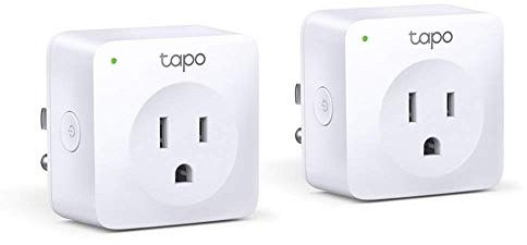 TP-Link Tapo Smart Plug Mini, Smart Home Wifi Outlet funciona con Alexa Echo & Google Home, no requiere concentrador, se necesita nueva aplicación Tapo (P100 2 unidades)