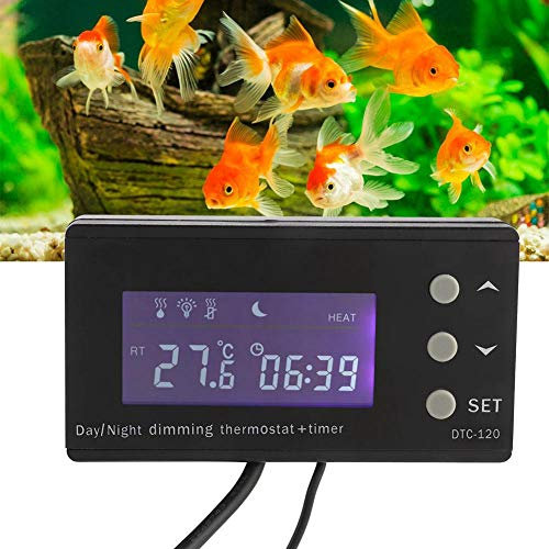 Naroote Thermostat, PIDTemperaturregler für ReptilienDigitalthermostat mit LCDAnzeige(EU, 220V)