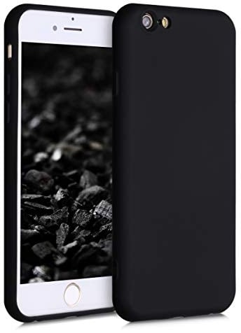kwmobile Case Compatible with Apple iPhone 6 / 6S Case - Slim Protective TPU Silicone Phone Cover - Black Matte
