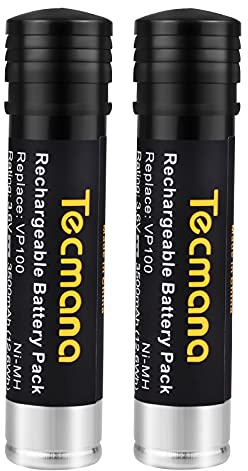 Tecmana 3.6V 3.5Ah VP100 Battery for Black & Decker Versapak VP100 VP130 VP100C VP105 VP105C VP110 VP110C VP143 2PCS