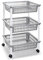 Acan Tradineur - Carro verdulero Gris Plata Modelo PLFT con Ruedas 3 cestas 40 x 30 x 61,5 cm. Carrito portaobjetos estantes Multiusos para organizar los Espacios domésticos