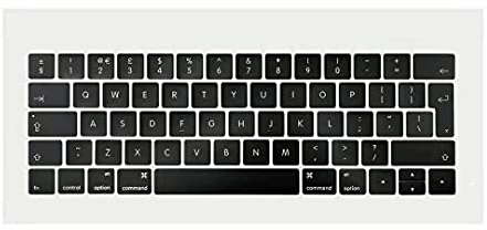 ICTION QWERTY - Juego de teclas de repuesto para teclado del Reino Unido para MacBook Pro Retina de 13 pulgadas, 15 pulgadas, A1706 A1707