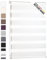 Blumtal Doppelrollo 120 x 155-195cm - Klemmfix Rollo, Rollos für Fenster ohne Bohren, Klemmrollo für Fenster & Türen, Seitenzugrollo, Weiß